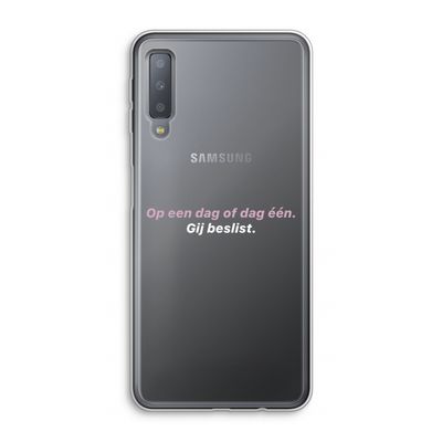 gij beslist: Samsung Galaxy A7 (2018) Transparant Hoesje
