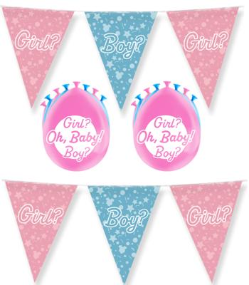 Feestpakket gender reveal