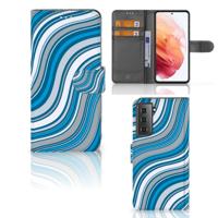 Samsung Galaxy S21 | Telefoon Hoesje | Waves Blue