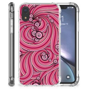 Apple iPhone Xr Back Cover Swirl Pink