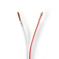 Nedis Speaker-Kabel | 2x 2.50 mm² | CCA | 100 m | Wit | 1 stuks - CAGW2500WT1000 CAGW2500WT1000 - thumbnail