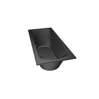 Xenz Lagoon Duobad - 170x75x53 - afvoer Midden - acryl - ebony 6927-29