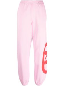 Karl Lagerfeld pantalon de jogging à logo imprimé - Rose