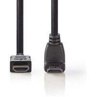 High Speed HDMI-kabel met Ethernet | HDMI-connector - HDMI-connector 90° haaks | 1,5 m | Z - thumbnail