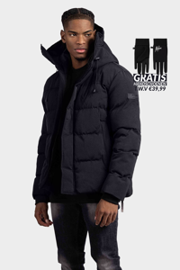 Malelions Porter Parka Winterjas Heren Zwart - Maat XS - Kleur: Zwart | Soccerfanshop