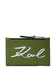 Karl Lagerfeld portefeuille à plaque logo K/Signature - Vert