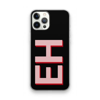 Monogram: iPhone 12 Pro Max Transparant Hoesje