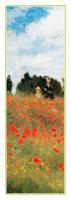 Kunstdruk Claude Monet - Field of Poppies 25x70cm Kunstdruk Claude Monet - Field of Poppies 25x70cm