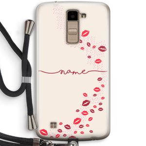 Kusjes: LG K10 (2016) Transparant Hoesje met koord