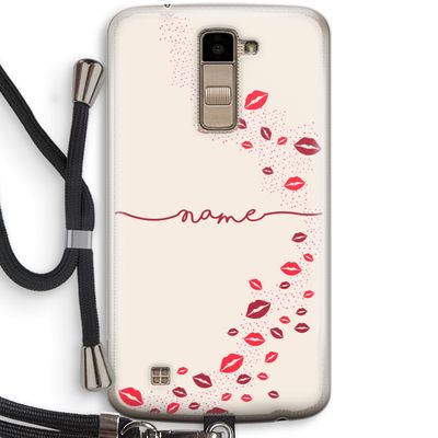Kusjes: LG K10 (2016) Transparant Hoesje met koord