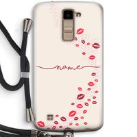 Kusjes: LG K10 (2016) Transparant Hoesje met koord