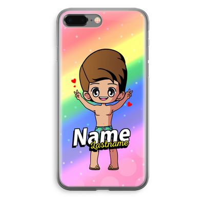 Chibi Maker man: iPhone 8 Plus Transparant Hoesje