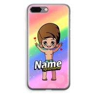 Chibi Maker man: iPhone 8 Plus Transparant Hoesje