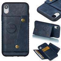 Lederen beschermhoes voor iPhone XR (blauw)