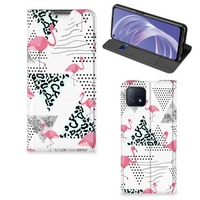 OPPO A73 5G Hoesje maken Flamingo Triangle - thumbnail