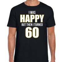 Verjaardag cadeau t-shirt 60 jaar - happy 60 zwart voor heren