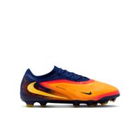 Nike Phantom 6 Low Haaland Pro Gras / Kunstgras Voetbalschoenen (MG) Kids Donkerblauw Oranje Geel Rood