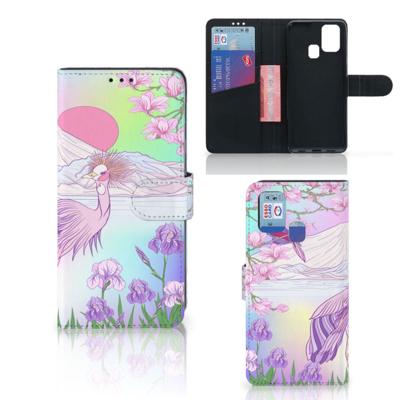 Samsung Galaxy M31 | Telefoonhoesje | Met pasjeshouder | Bird