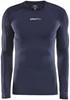 Craft 1906856 Pro Control Compression Tee LS Unisex - Navy - S - thumbnail