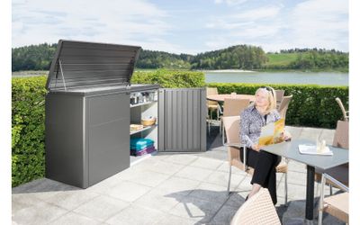 Biohort | Opbergkast HighBoard Gr. 160 | Kwartsgrijs-Metallic