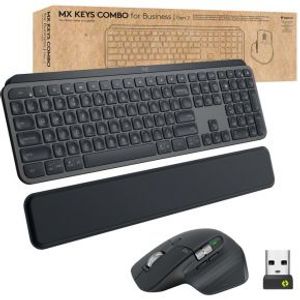 Logitech MX Keys combo for Business Gen 2 toetsenbord Inclusief muis RF-draadloos + Bluetooth AZERTY