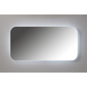 XenZ Badkamerspiegel Limone 100x50 cm met Ledverlichting en Spiegelverwarming