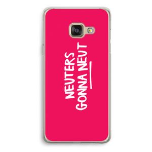 Neuters (roze): Samsung Galaxy A3 (2016) Transparant Hoesje