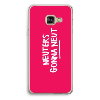 Neuters (roze): Samsung Galaxy A3 (2016) Transparant Hoesje