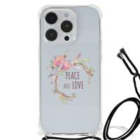 iPhone 14 Pro Max Stevig | Bumper Hoesje | Boho Text