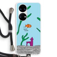 Aquarium: Huawei P50 Transparant Hoesje met koord