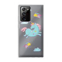 Vliegende eenhoorn: Samsung Galaxy Note 20 Ultra / Note 20 Ultra 5G Transparant Hoesje