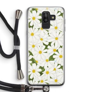 Summer Daisies: Samsung Galaxy J8 (2018) Transparant Hoesje met koord
