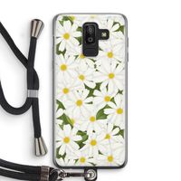 Summer Daisies: Samsung Galaxy J8 (2018) Transparant Hoesje met koord