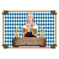 Placemat Oktoberfest - 10x stuks - 42 x 30 cm - 90g - themafeest