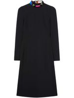 PUCCI robe mi-longue à bordure Iride - Noir