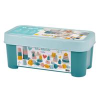 Abrick Ecoiffier bb babyspeelgoed 4in1 speelset in opbergbox - 41dlg.