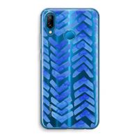 Blauwe pijlen: Huawei P20 Lite Transparant Hoesje