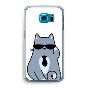 Cool cat: Samsung Galaxy S6 Transparant Hoesje