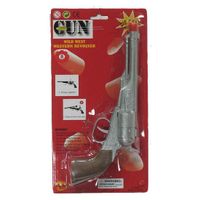 Speelgoed cowboy revolver - 8 schoten - voor kinderen - thumbnail