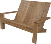 Adirondack 2-seater Frame teak wood Knock-Down - Chill dept