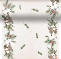 Duni dunicel 3-in-1 tafelloper robin forest 40x480cm grijs Duni dunicel 3-in-1 tafelloper robin forest 40x480cm grijs
