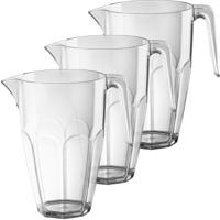 Santex Waterkarraf - 3x - 2,25 liter - onbreekbaar kunststof - schenkkan