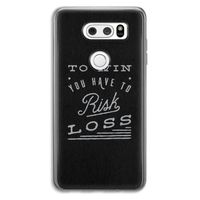 Risk loss: LG V30 Transparant Hoesje