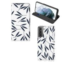 Samsung Galaxy S21 FE Smart Cover Leaves Blue Samsung Galaxy S21 FE Smart Cover Leaves Blue