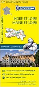 Wegenkaart - landkaart 317 Indre et Loire - Maine et loire | Michelin