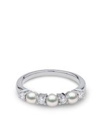 Yoko London bague Eclipse en or blanc 18ct sertie de perles d'Akoya et de diamants - Argent