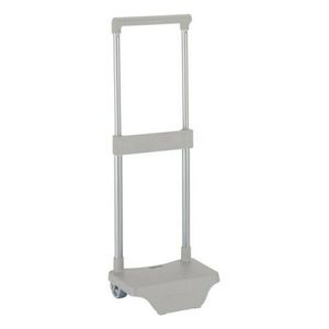 Rugzaktrolley Safta 641092705 22 x 67.5 x 17 cm Zilverkleurig Open 22 x 17 x 67,5 cm. Gesloten 22 x 17 x 40 cm