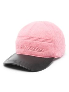 Jil Sander casquette à logo brodé - Rose