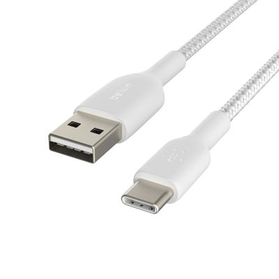 Belkin BOOSTCHARGE gevlochten USB-C naar USB-A kabel
