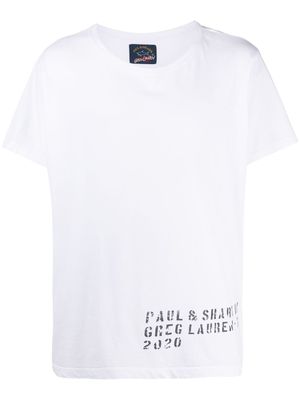 Greg Lauren X Paul & Shark t-shirt à imprimé graphique - Blanc
